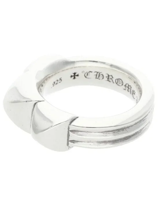 Chrome Hearts Waxd Pnk Waxed Punk Silver Ring - Picture 5 of 5